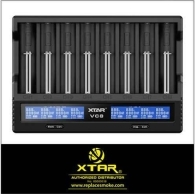 XTAR VC8 USB Φορτιστής 8 Μπαταριών Li-ion/Ni-MH Μεγέθους AA/AAA/D/18650