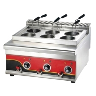 Βραστήρας Ζυμαρικών, INOX, επιτραπέζιος, 4.8KW, 6 καλάθια, KARAMCO EPC-6A