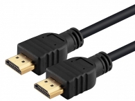 POWERTECH CAB-H068 καλώδιο HDMI M/M, Gold Plug, Black, 2m