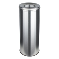 ASC-20.30.018 Σταχτοδοχείο Ανοξείδωτο #430, φ25x60 cm, ύψος Κατάλληλο για Εξωτερικούς Χώρους