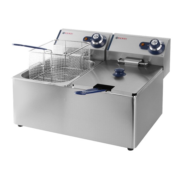 HENDI 205839 Φριτέζα Διπλή, 2x8lt Λάδι, 2x3500W. Σειρά BLUE LINE